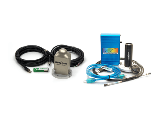 Image of the two field spectroradiometer and lab spectroradiometer complete packages.